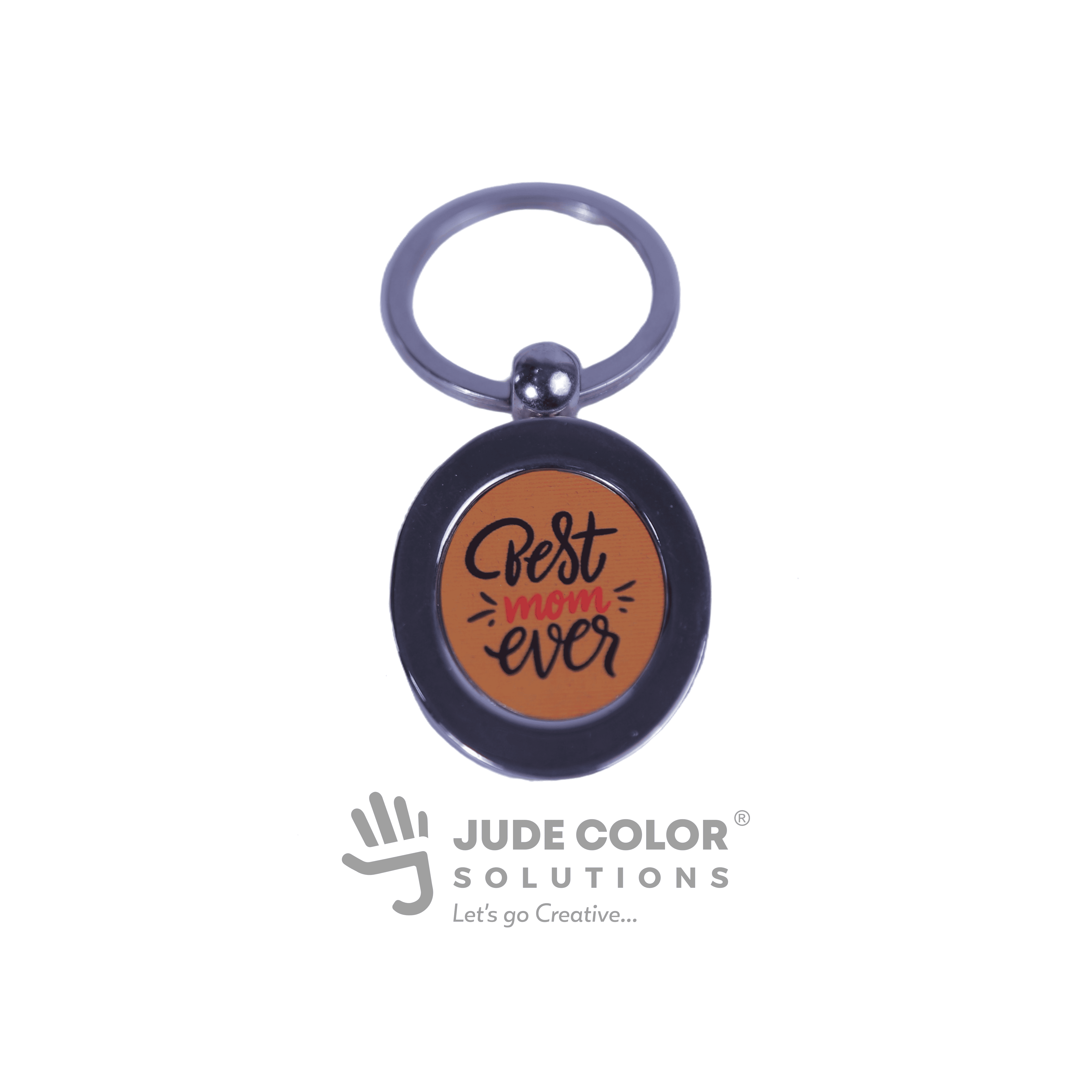 Oval Metal Insert Key Holder
