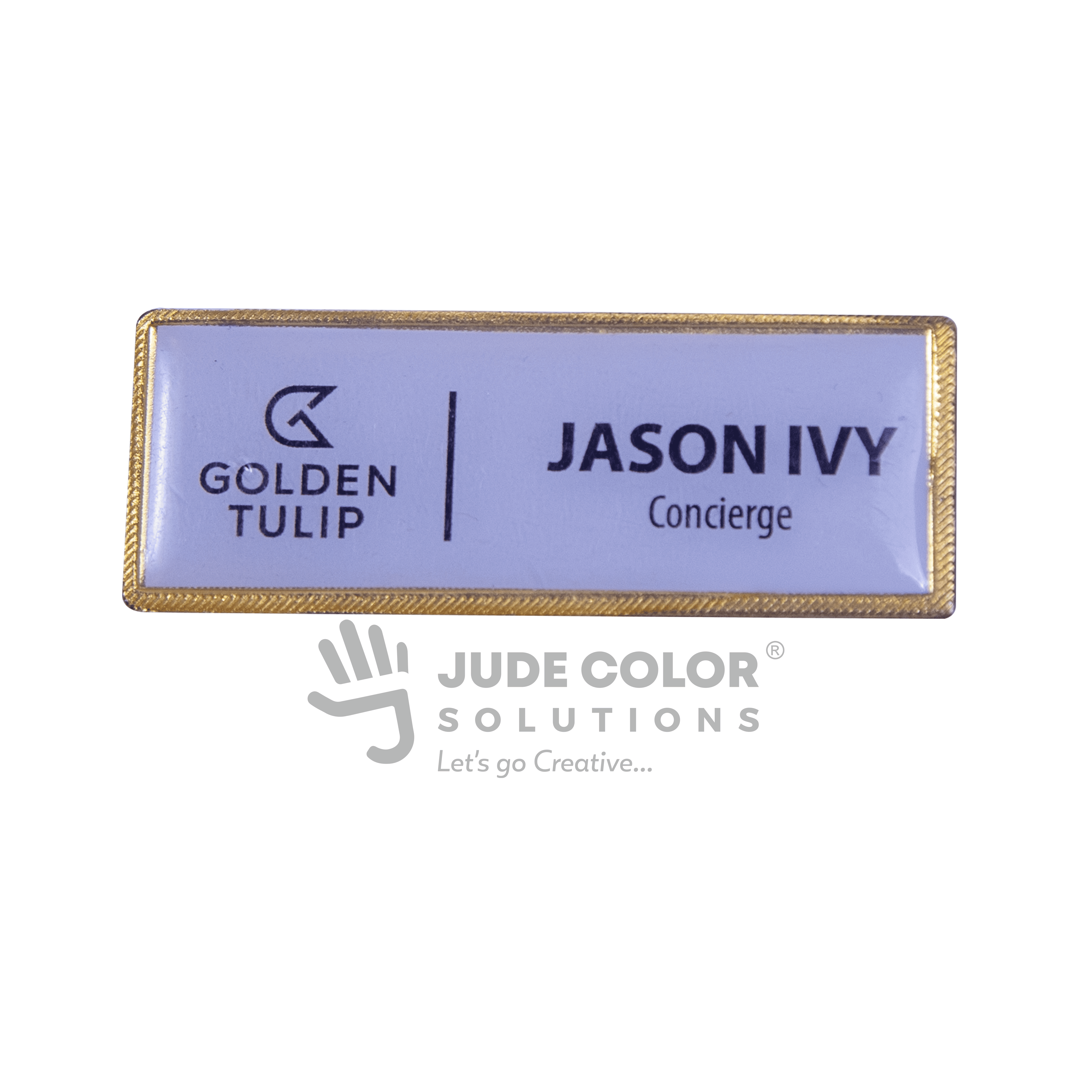 Luxury Gold Frame Name tag