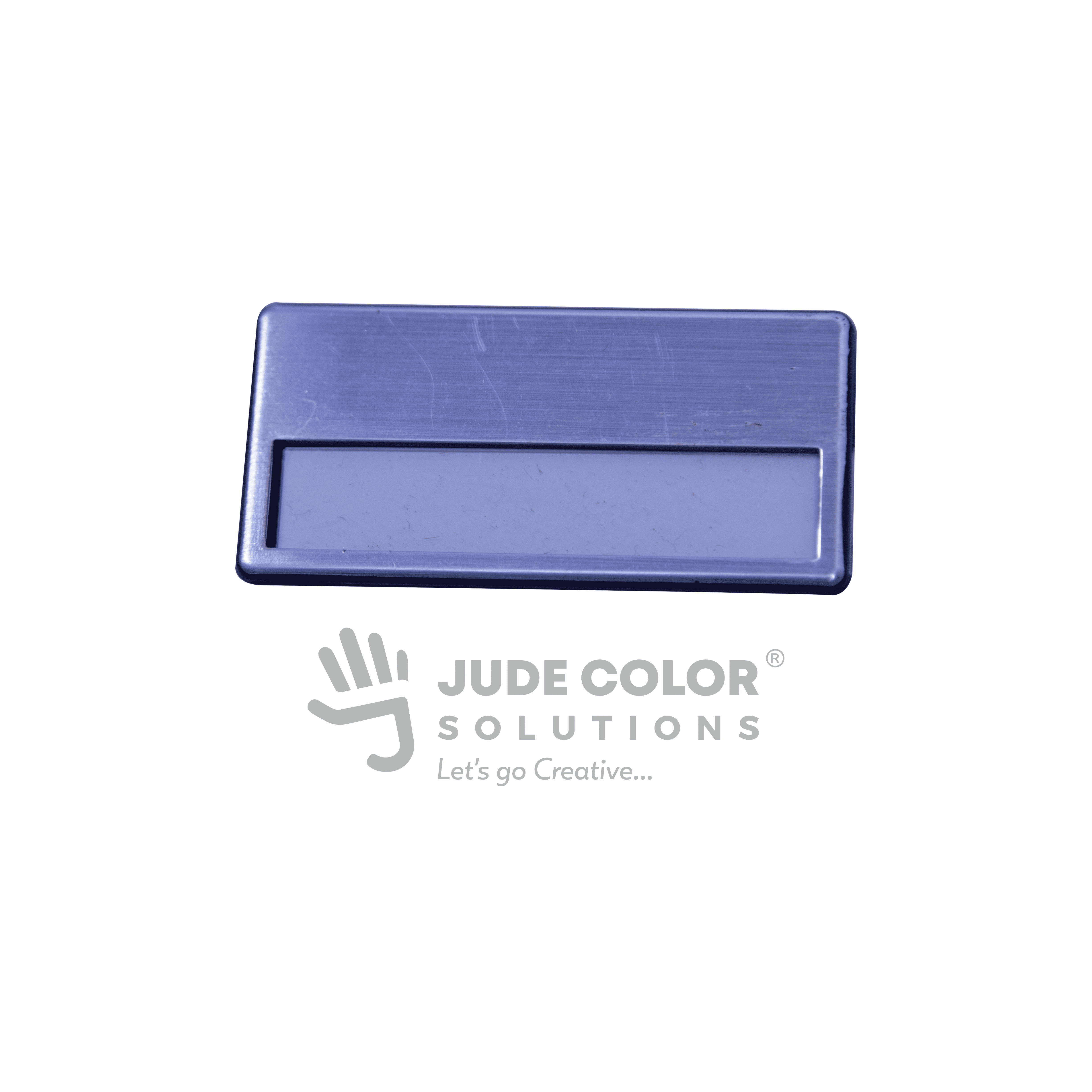 Classic Silver Metal Name Tag