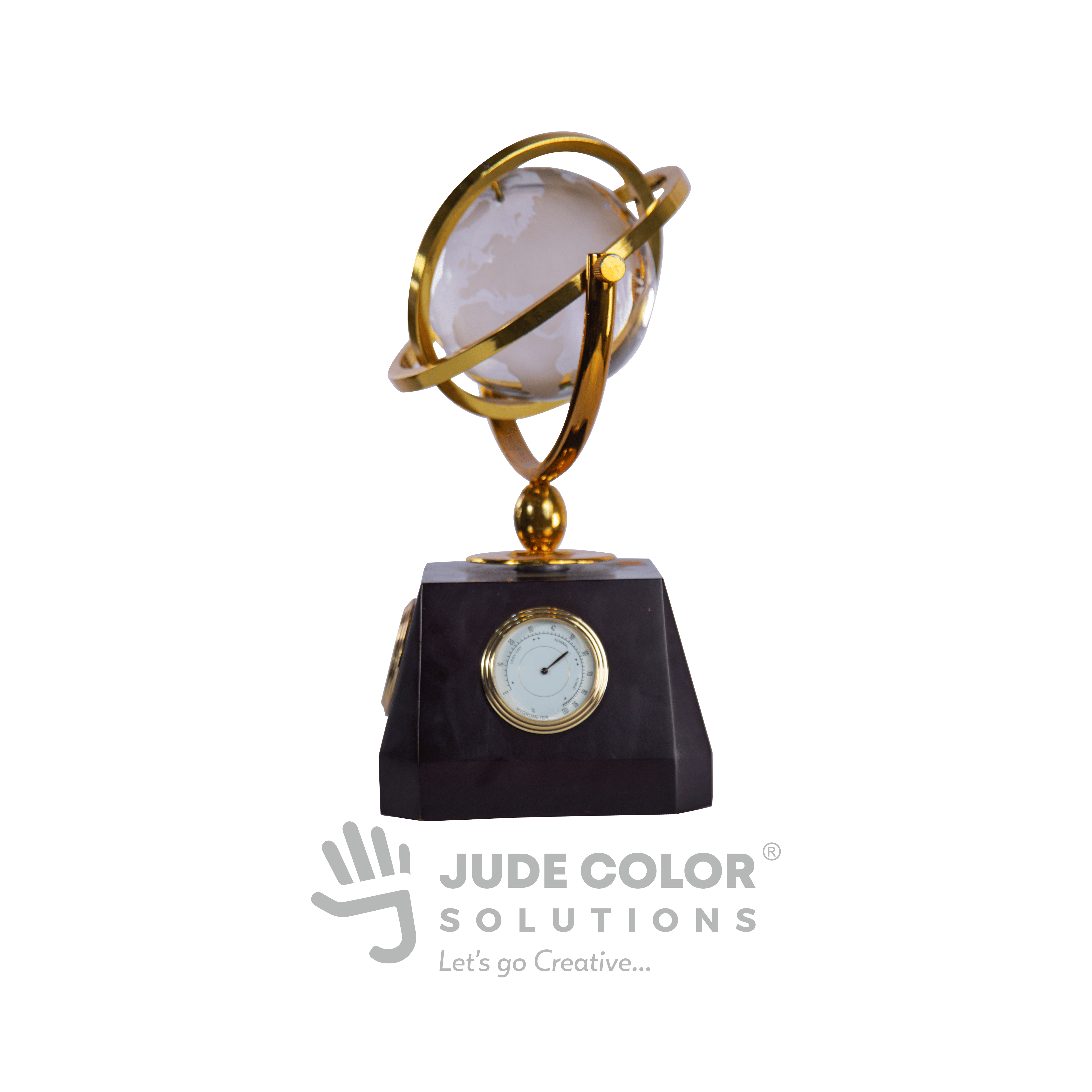 Executive Globe with Clock