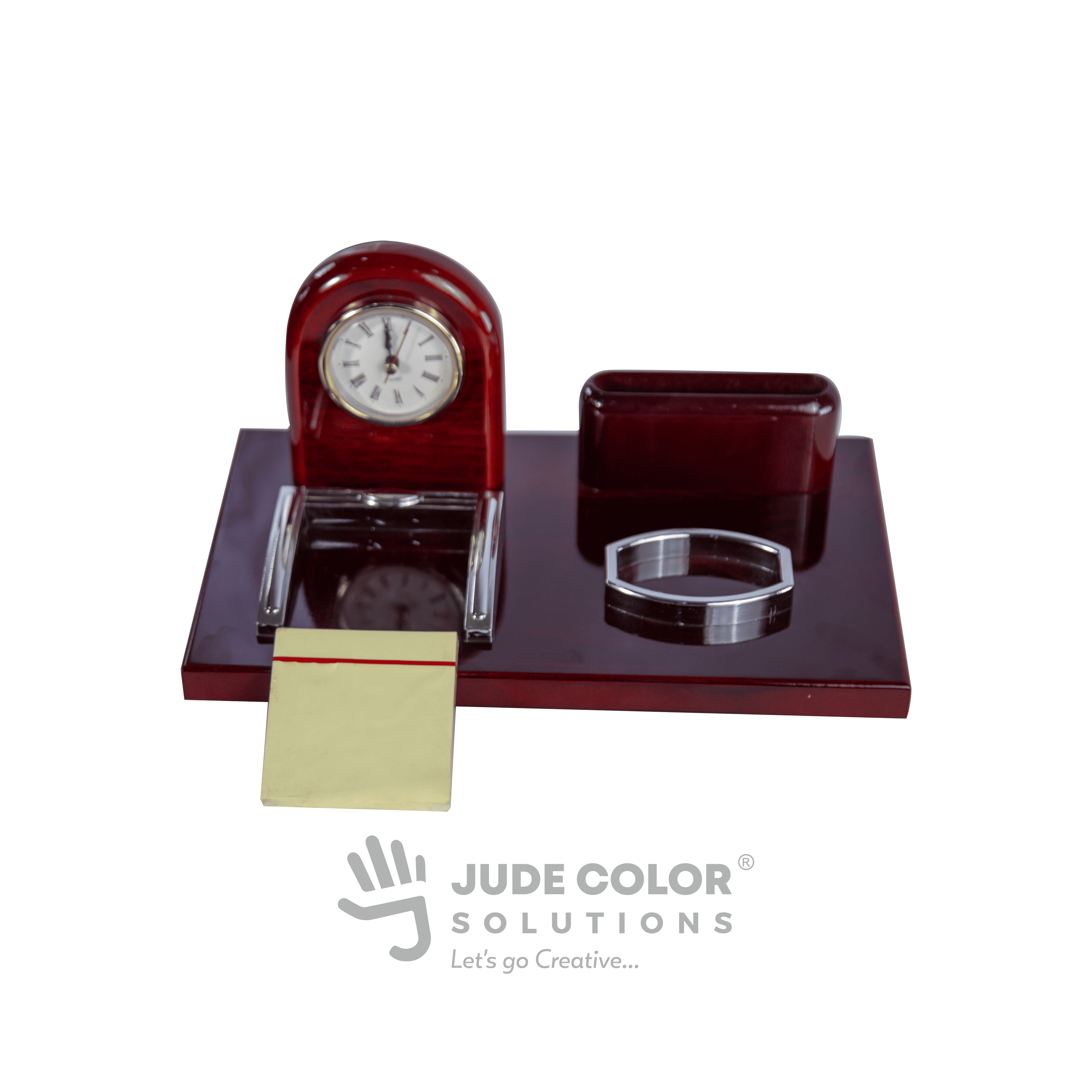 Classic Executive Desk Organizer with Clock