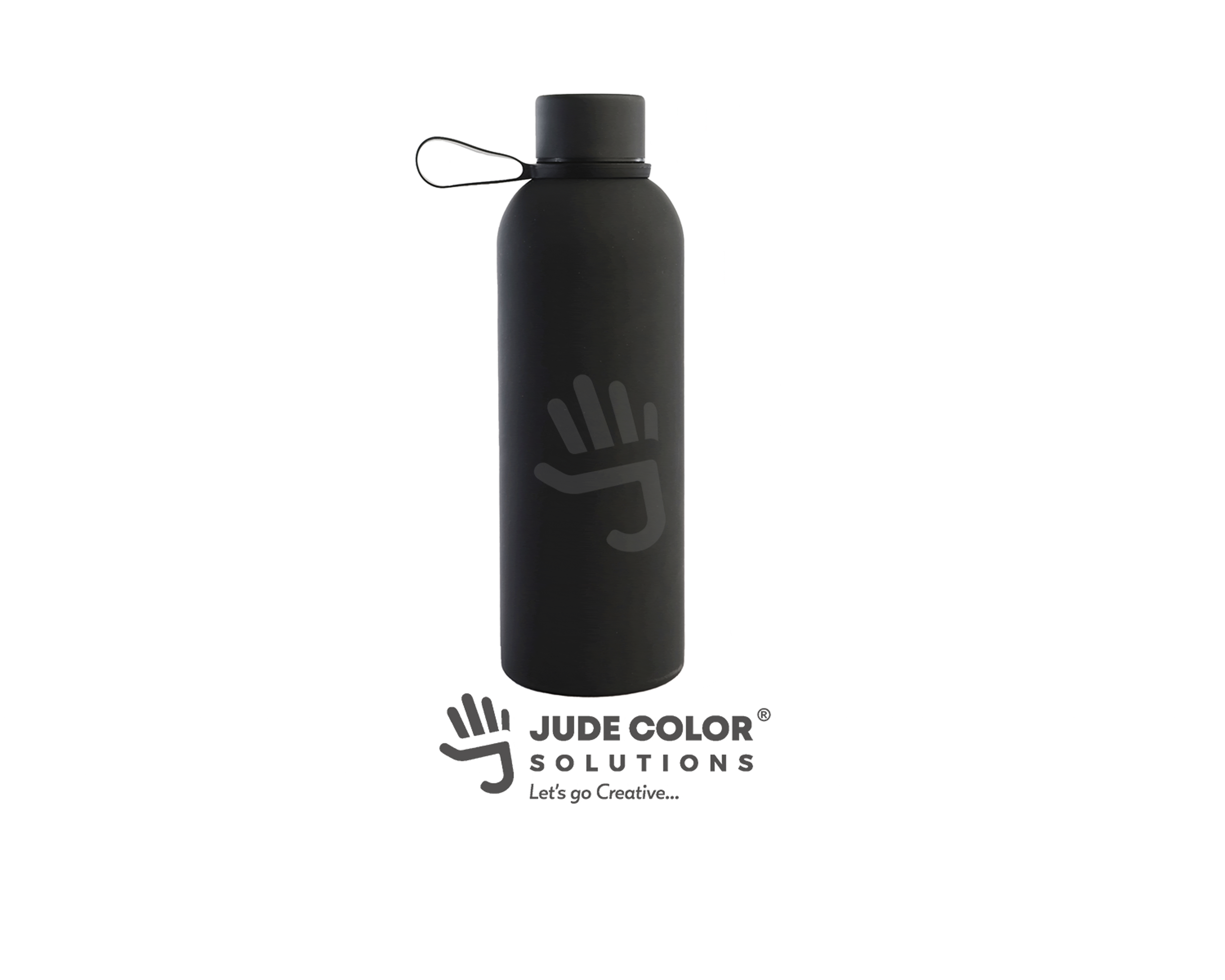 Matte Water Bottle Black 2