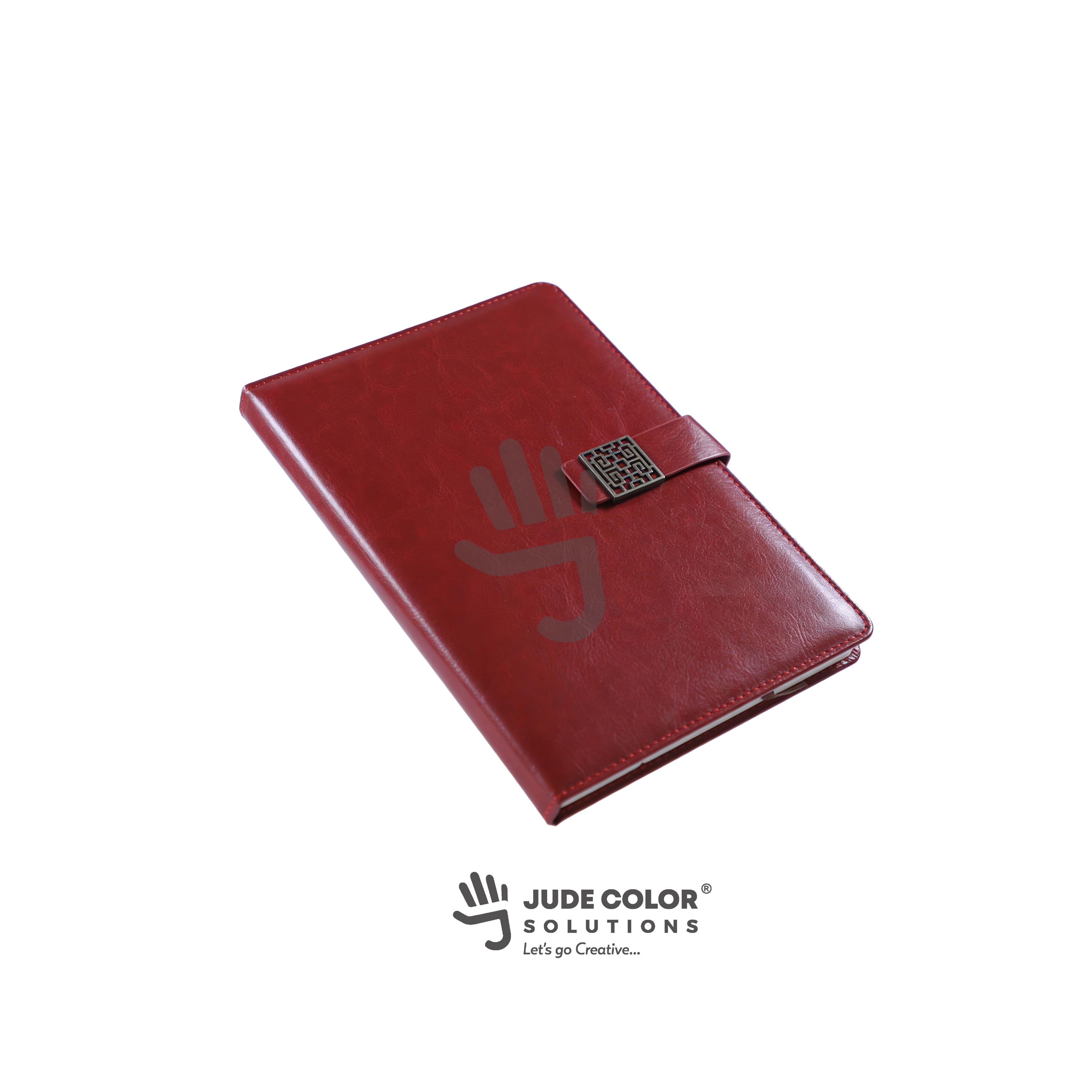 Classic Leatherette Strap-Lock Notebook