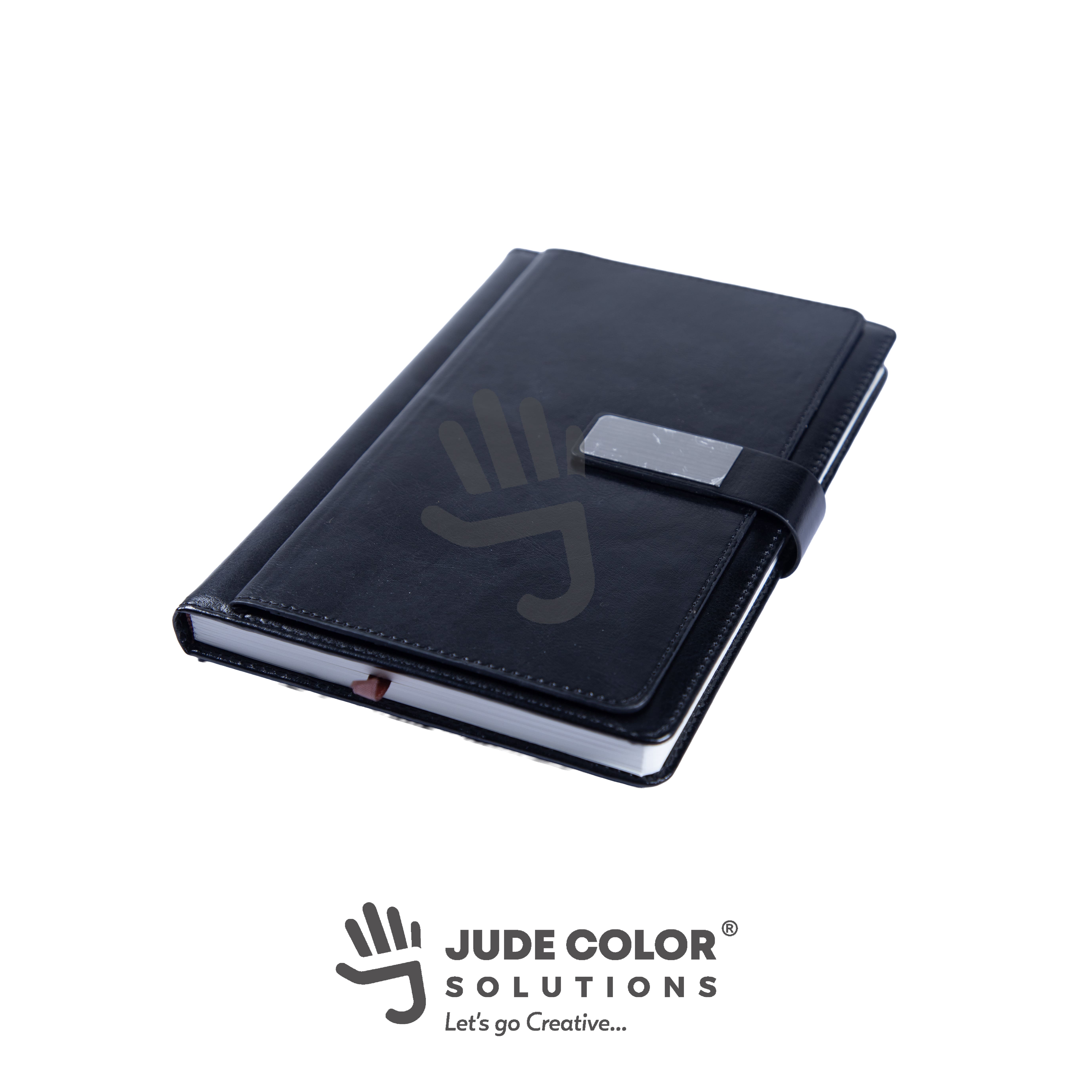 Leatherette Notebook with Strap Closure