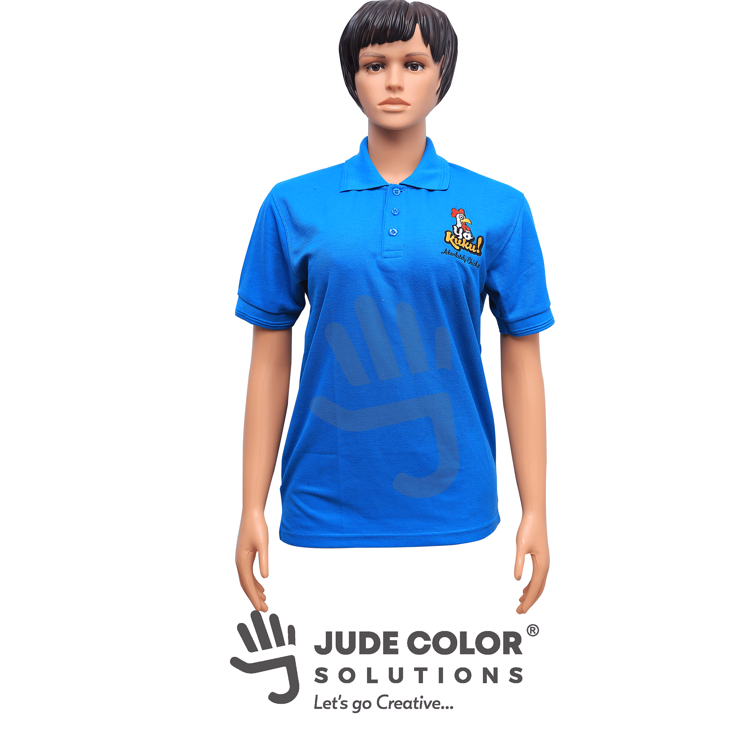Blue Cotton Polo shirt