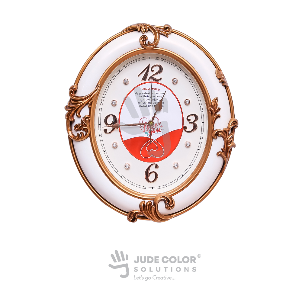 Decorative Oval Wall Clock