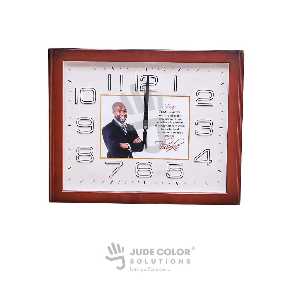 Square Frame Wall Clock