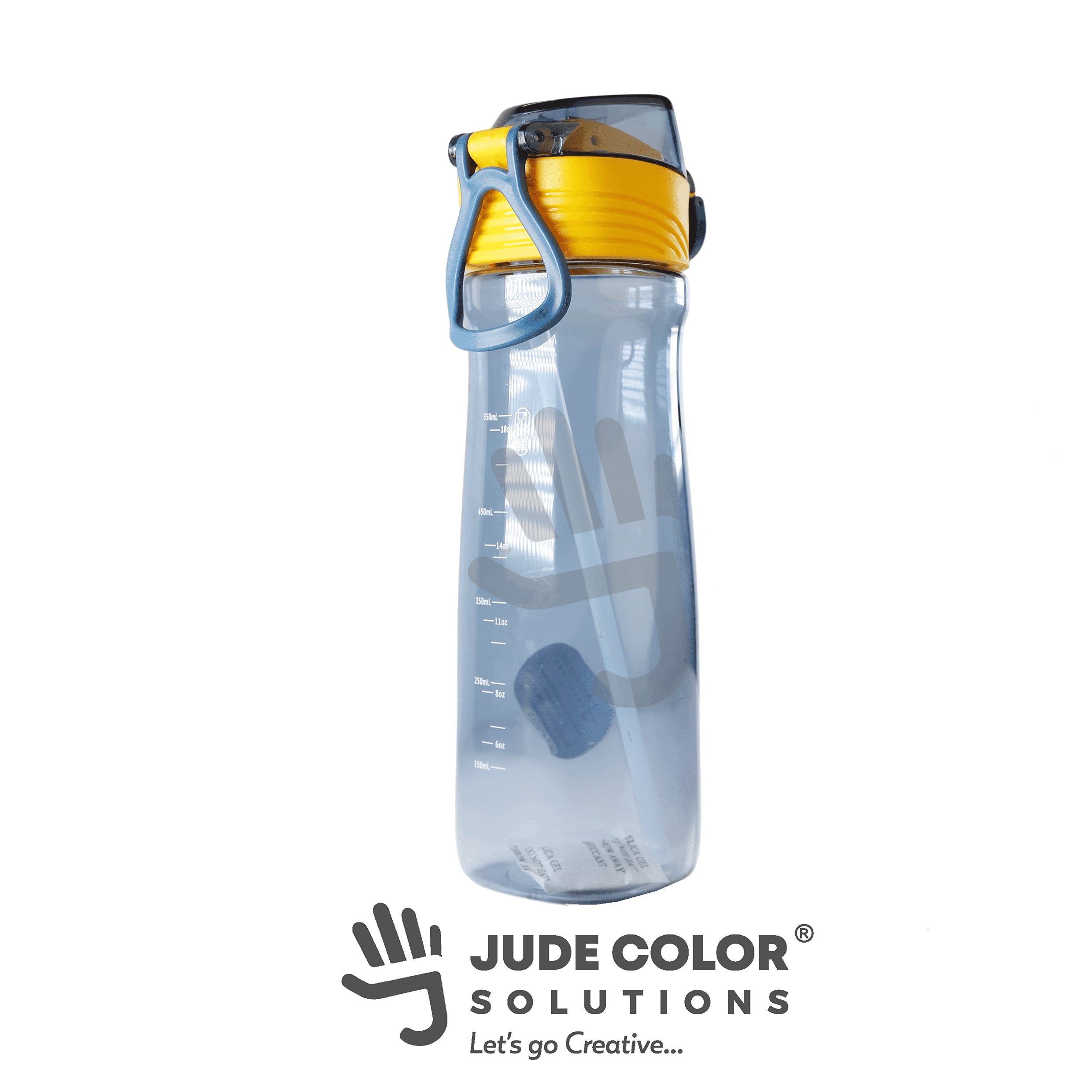 Durable Water Bottle with Yellow Lid