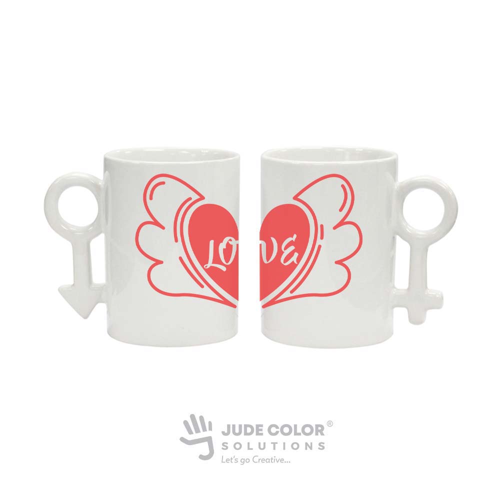 10oz Couple White Mugs