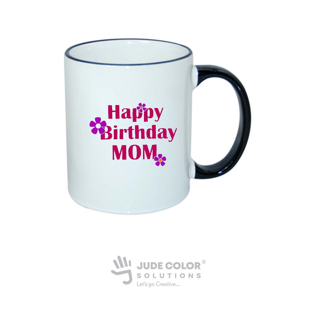 Rim and Handle mug Black