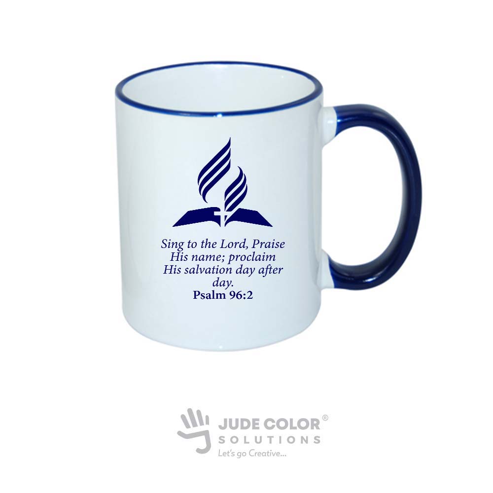 Rim and Handle mug Royal blue