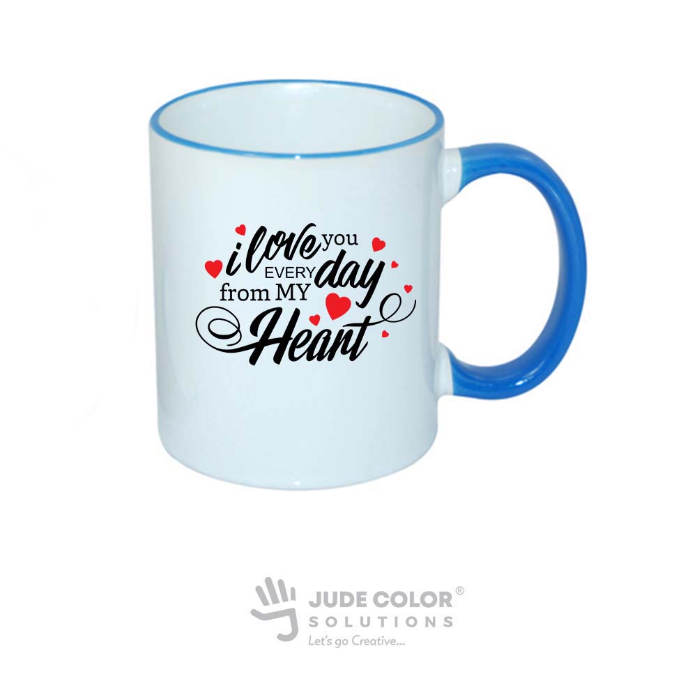 Rim and Handle mug Sky blue