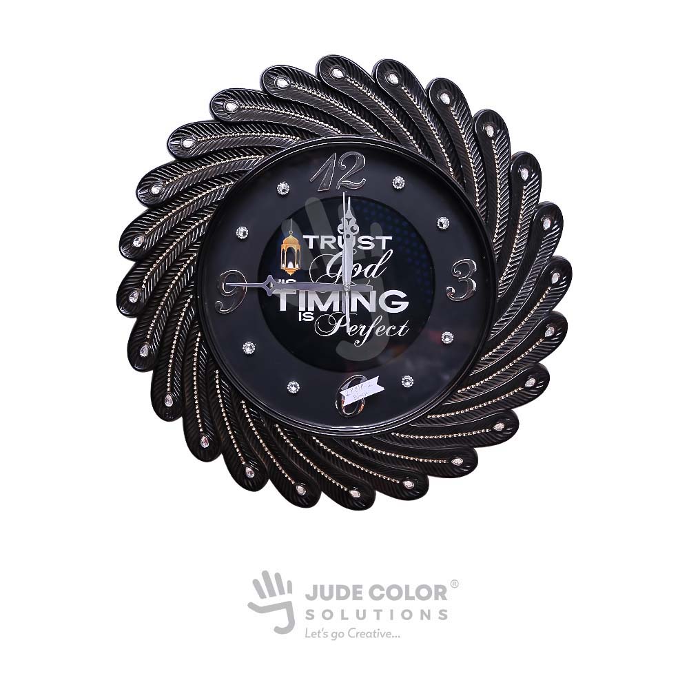 Wall clock 2881P Black