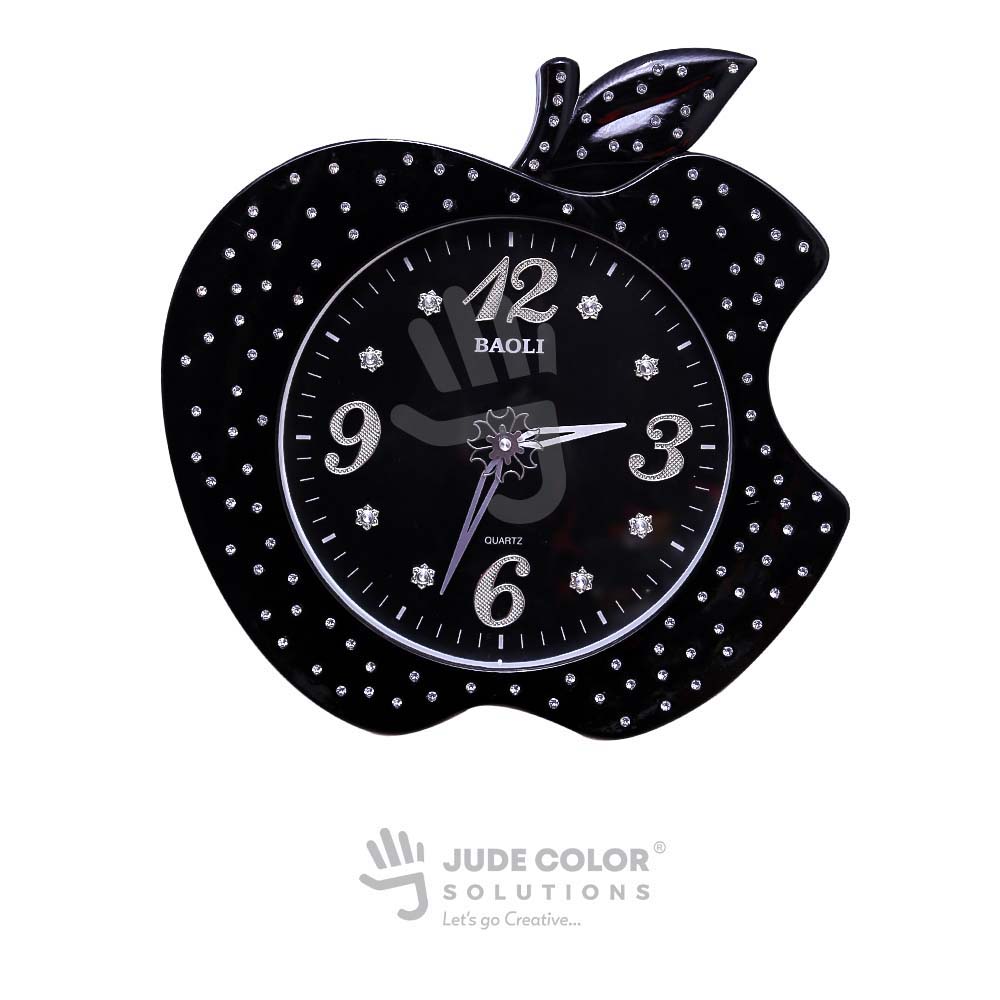 Wall clock 279486 Apple Black