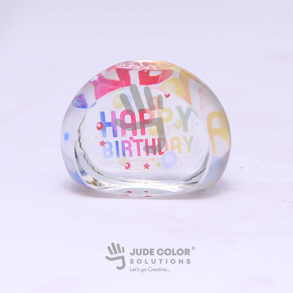 Crystal Award D-shape