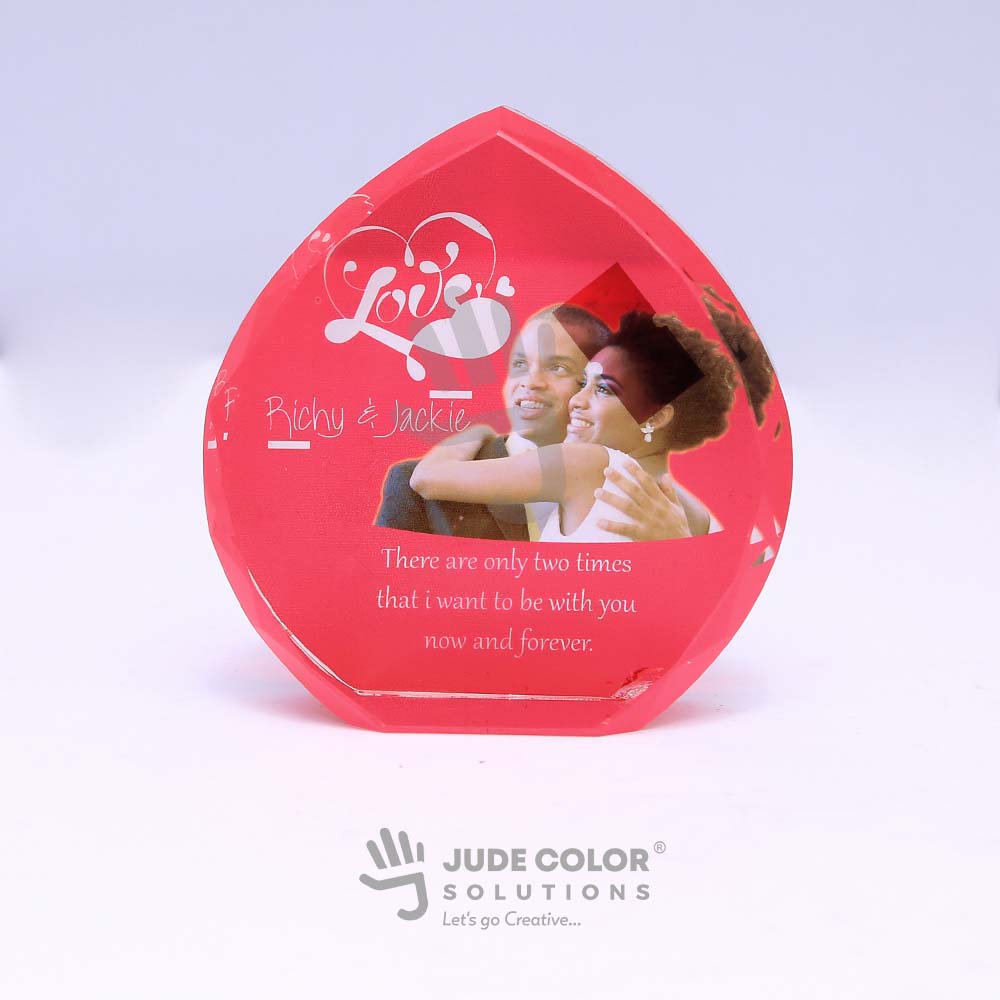 Crystal Award Heart shaped