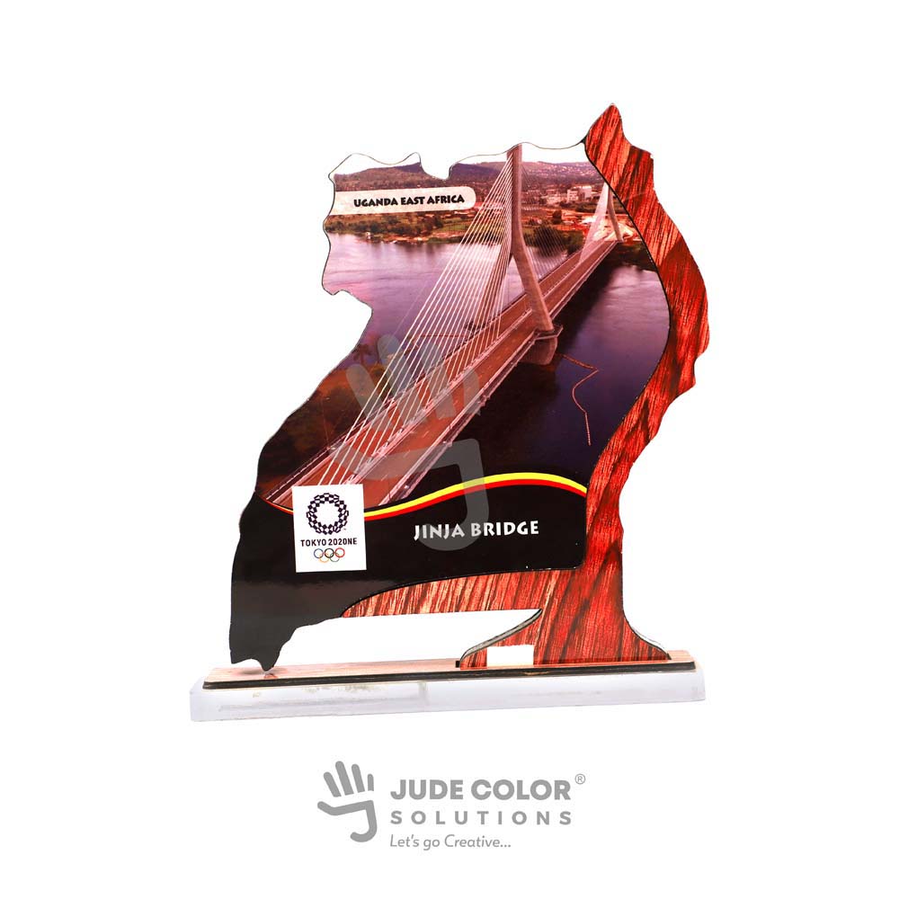 Map of Uganda Acrylic