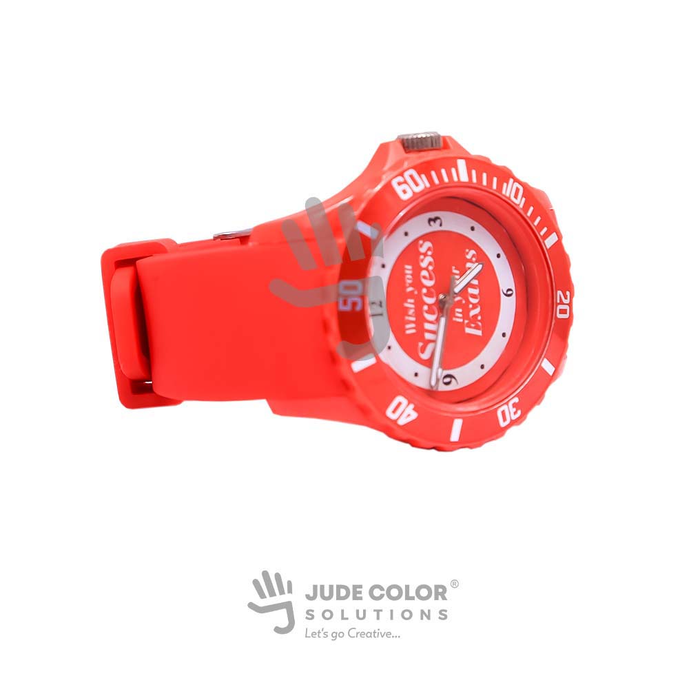 Kids Rubber Watch Red