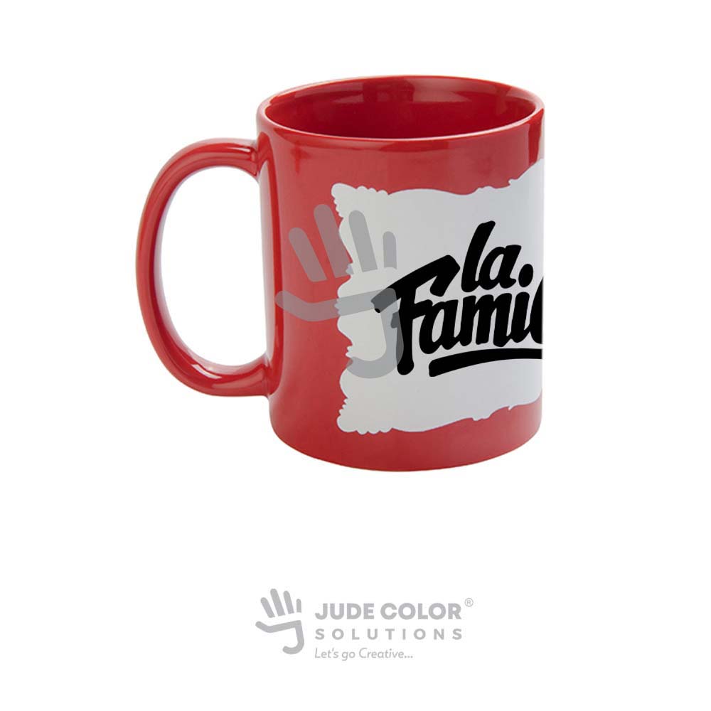 Patched stone Red mug