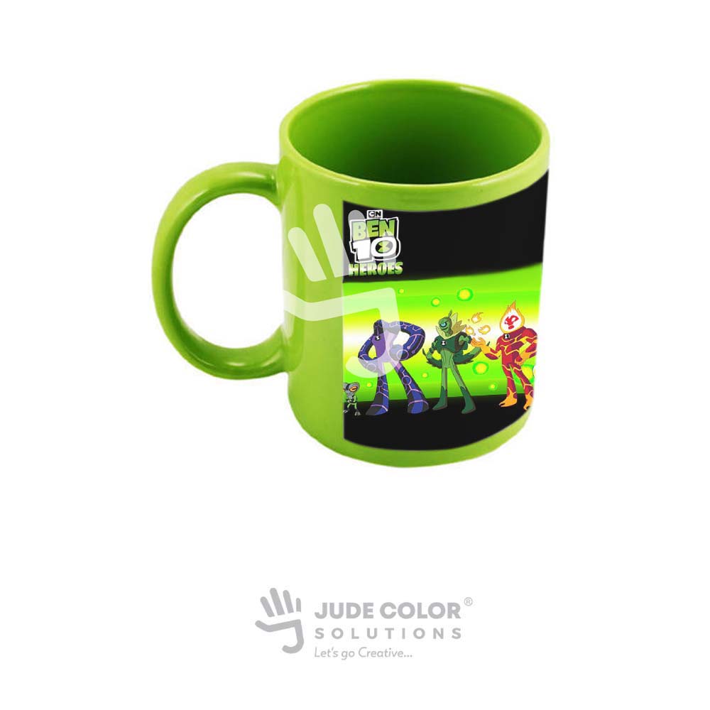 Patched Mug Lemon green