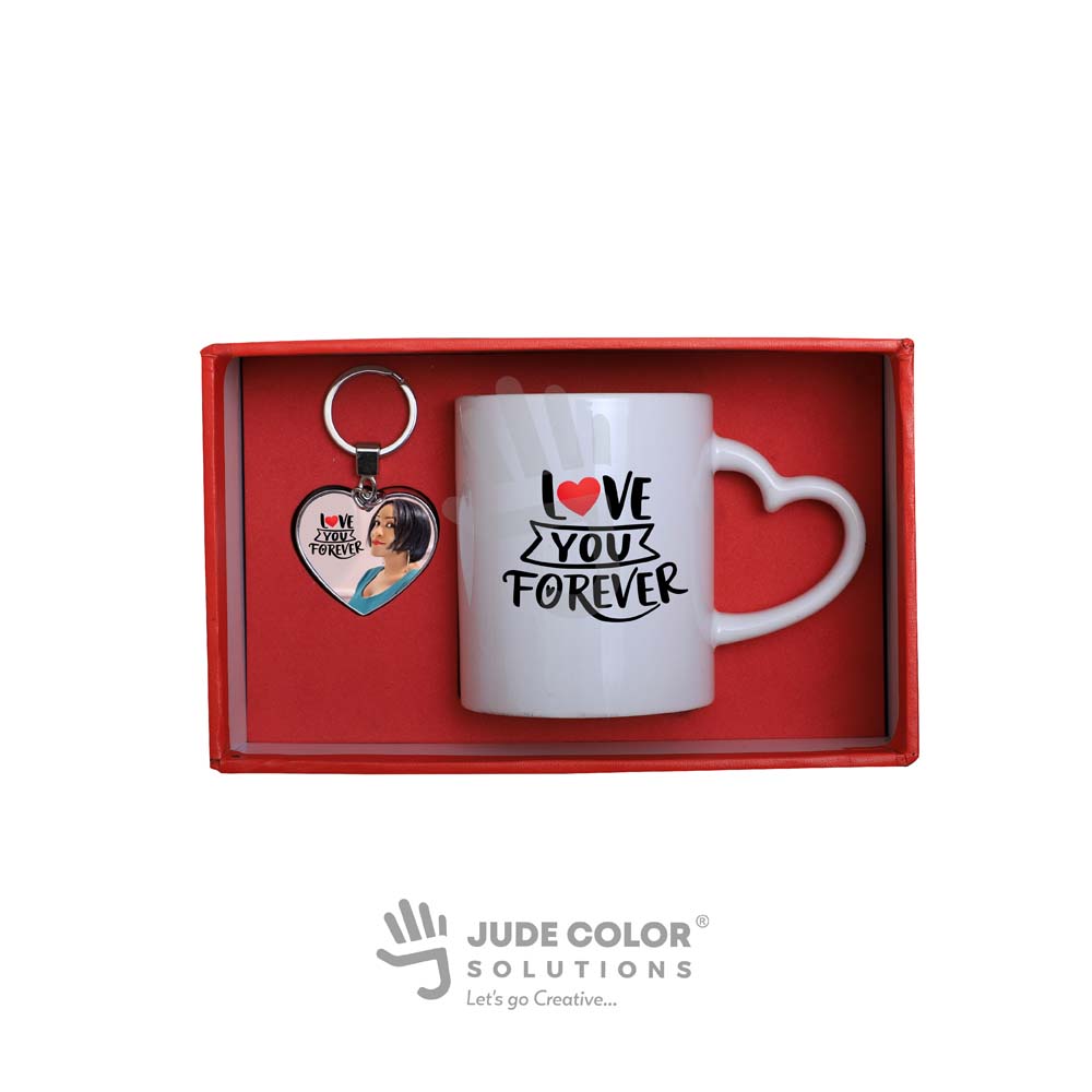 Giftset with Heart handle mug
